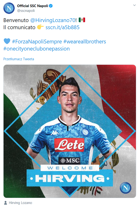 OFICJALNIE! Hirving Lozano ZAPREZENTOWANY w nowym klubie